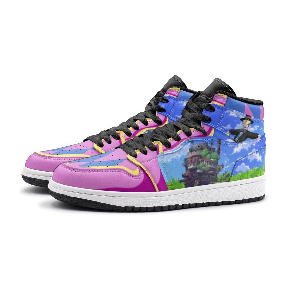 Howl And Sophie Howl's Moving Castle J1 High Top Shoes