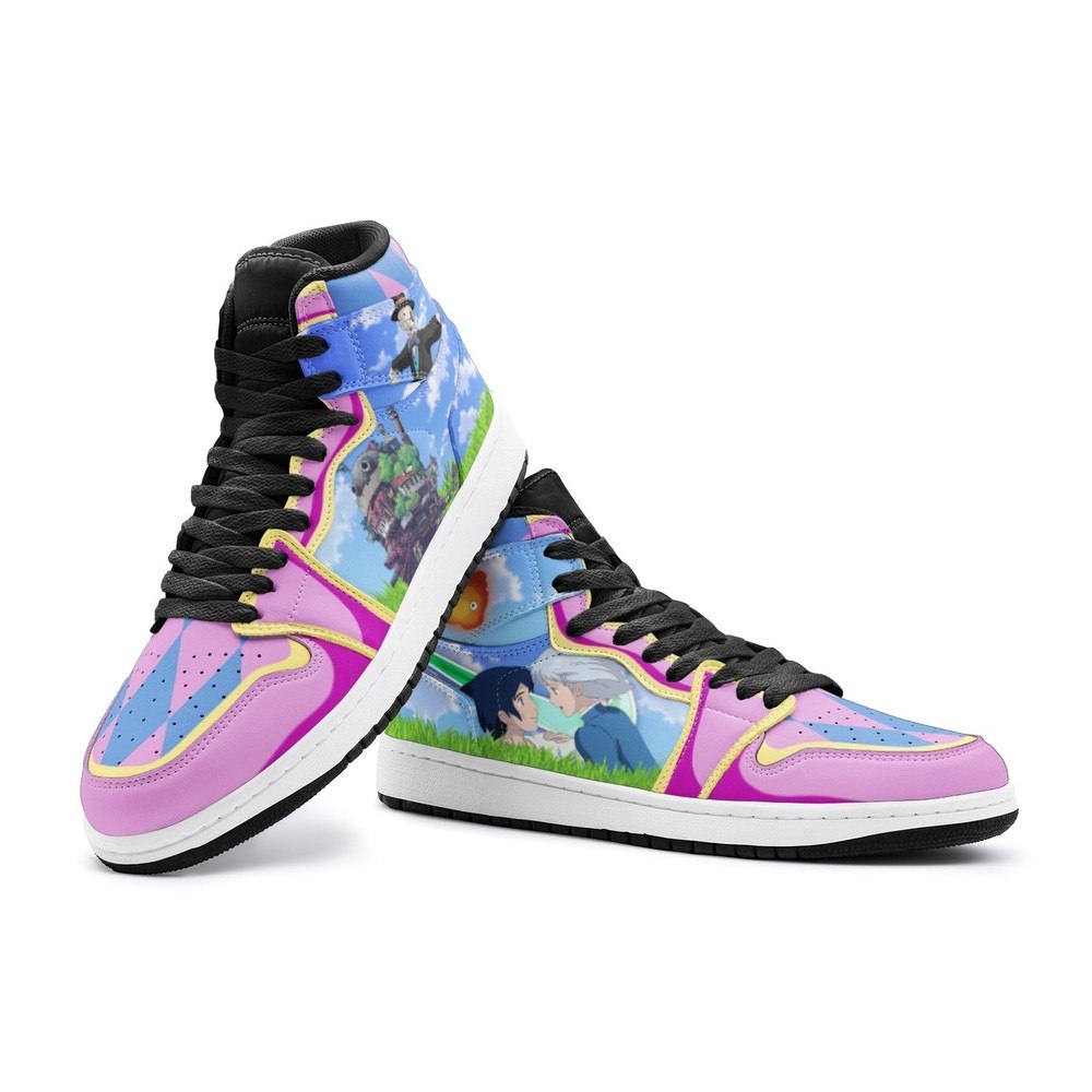 Howl And Sophie Howl's Moving Castle J1 High Top Shoes