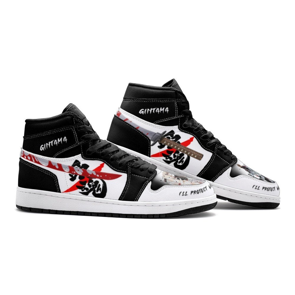 I'll Protect What I Want To Gintama J1 High Top Shoes