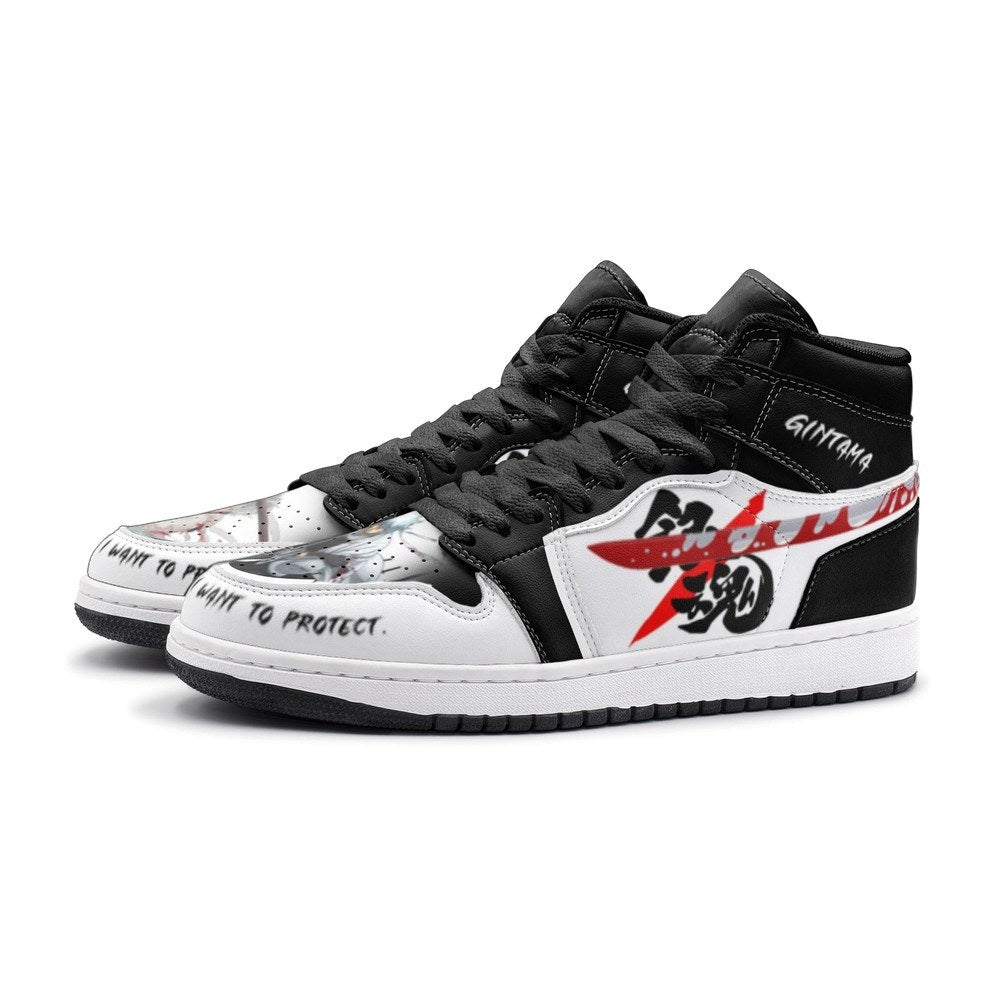 I'll Protect What I Want To Gintama J1 High Top Shoes