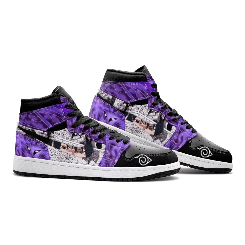 Itachi And Sasuke Clan Susano Ninja J1 High Top Shoes