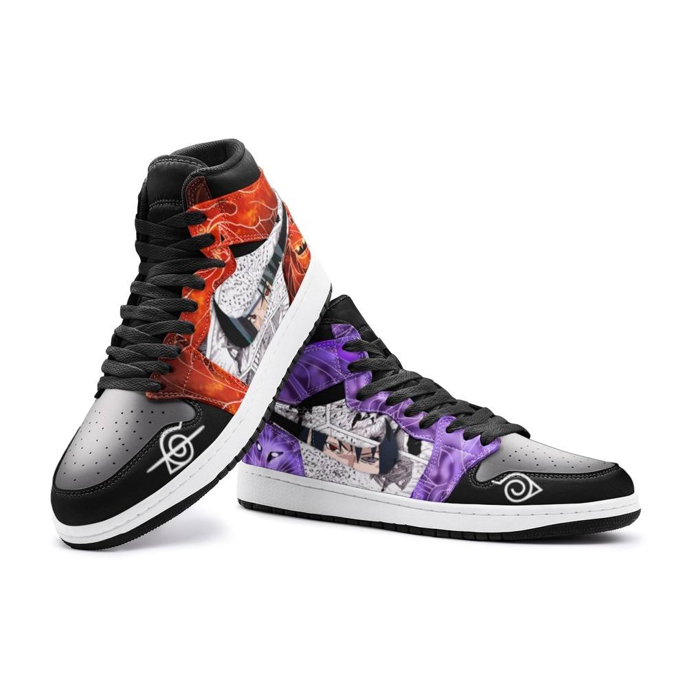 Itachi And Sasuke Clan Susano Ninja J1 High Top Shoes