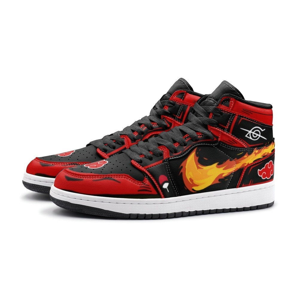 Itachi Clan Fireball Red Cloud Ninja J1 High Top Shoes