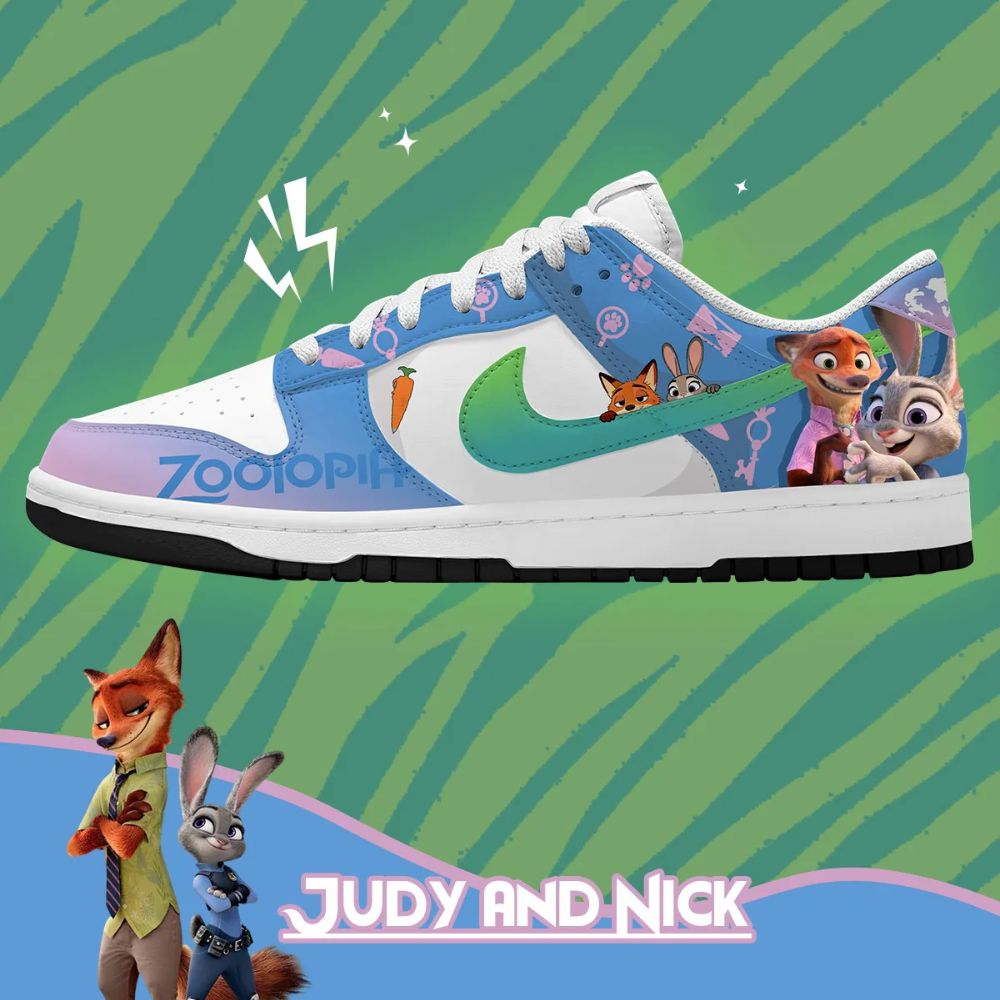 Judy Hopps Nick Wilde V.3 Zootopia Low Top Shoes