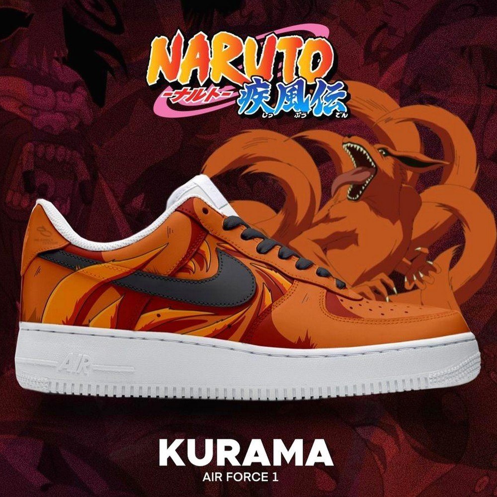 Kurama Naruto AF1 Shoes