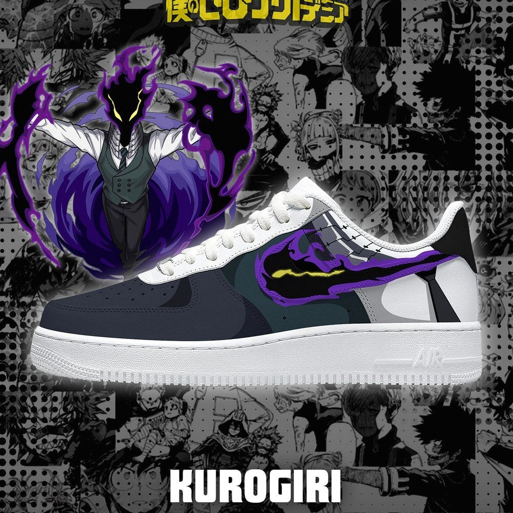 Kurogiri My Hero Academia AF1 Shoes