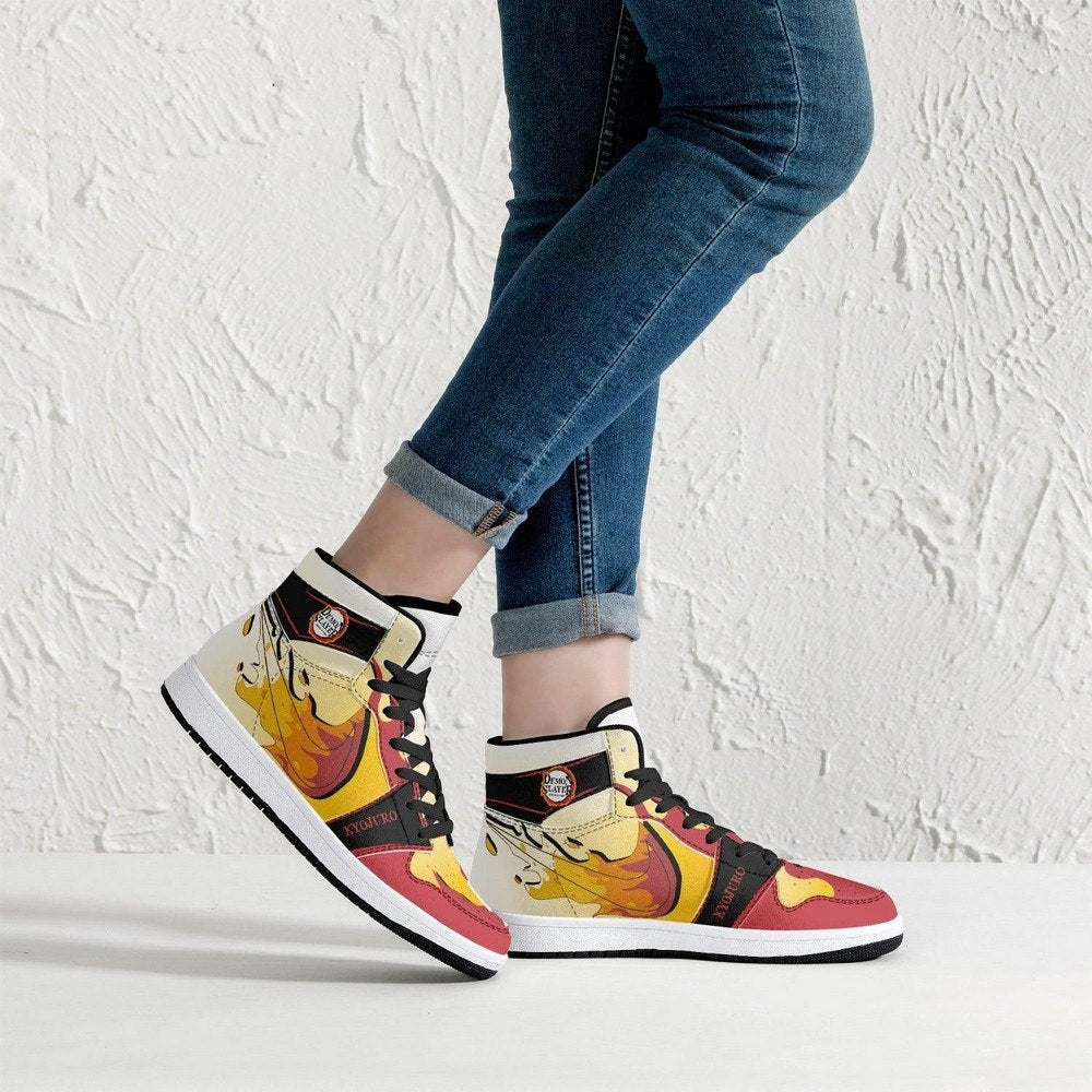 Kyojuro Rengoku Demon Slayer JD1 High Top Shoes
