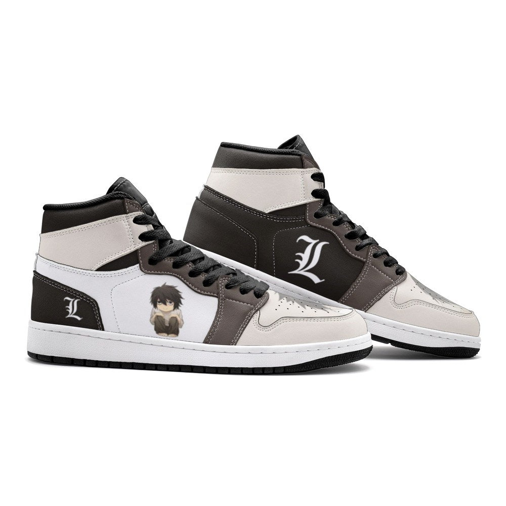 L Lawliet Desu Nōto J1 High Top Shoes