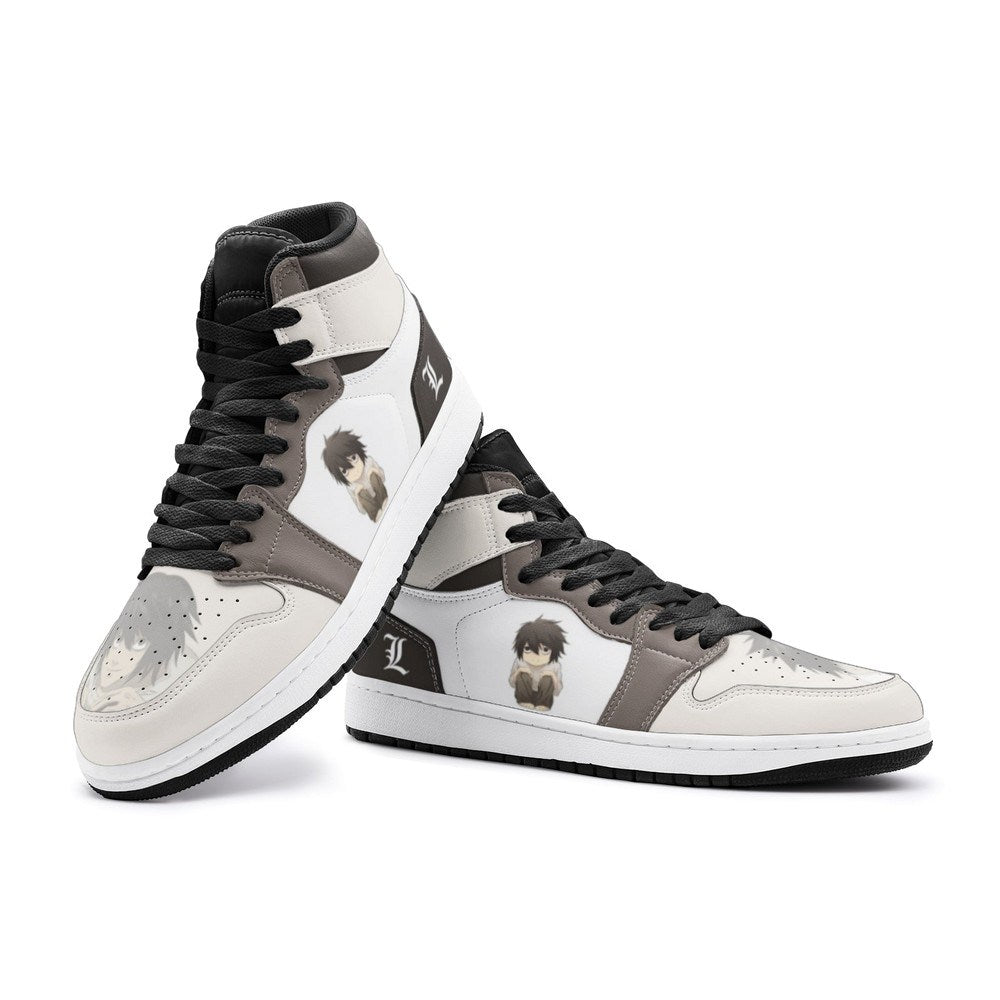 L Lawliet Desu Nōto J1 High Top Shoes