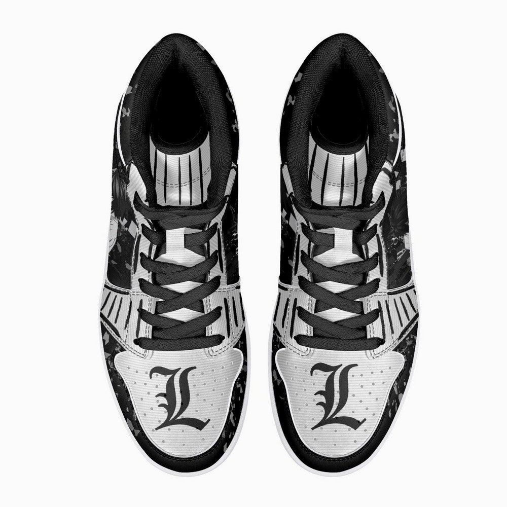 L Lawliet Ryuzaki Desu Nōto JD1 High Top Shoes