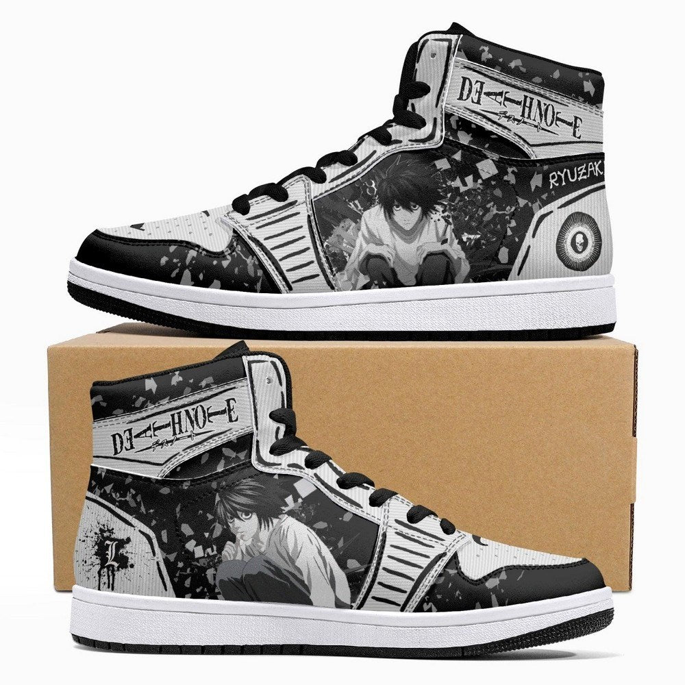 L Lawliet Ryuzaki Desu Nōto JD1 High Top Shoes