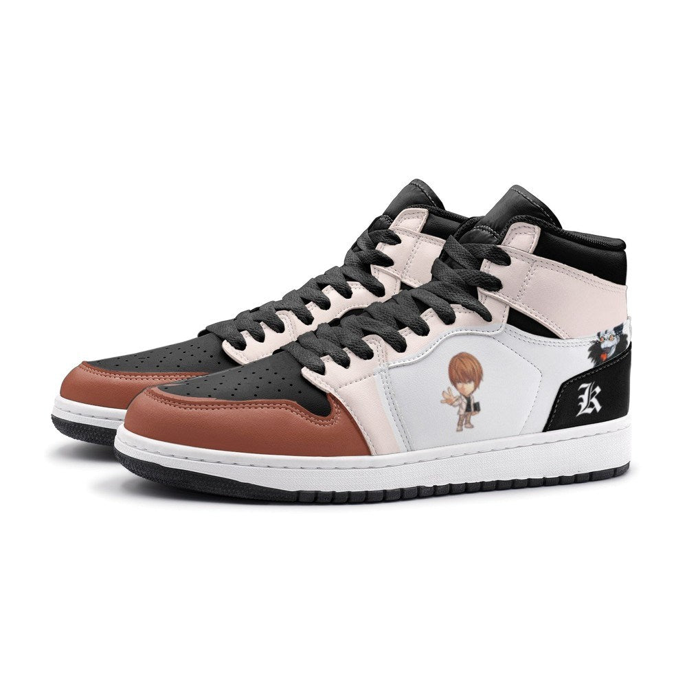 Light Yagami Desu Nōto J1 High Top Shoes