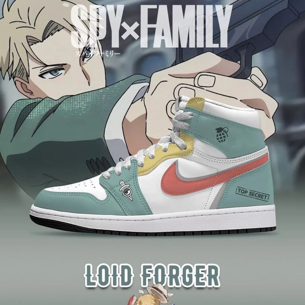 Loid Forger SPY x FAMILY AJ1 High Top Shoes