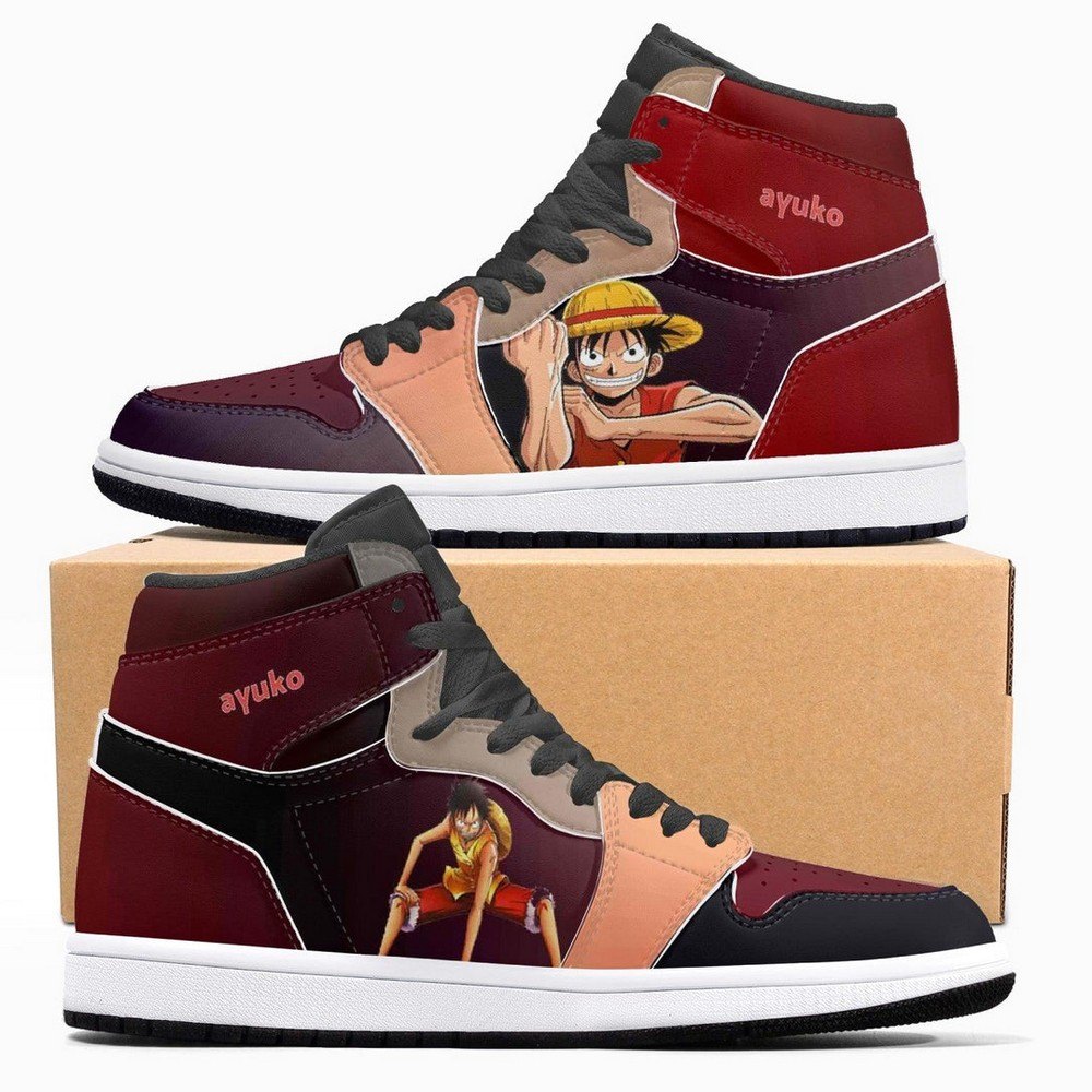 Luffy Mid One Pice AJ1 Shoes