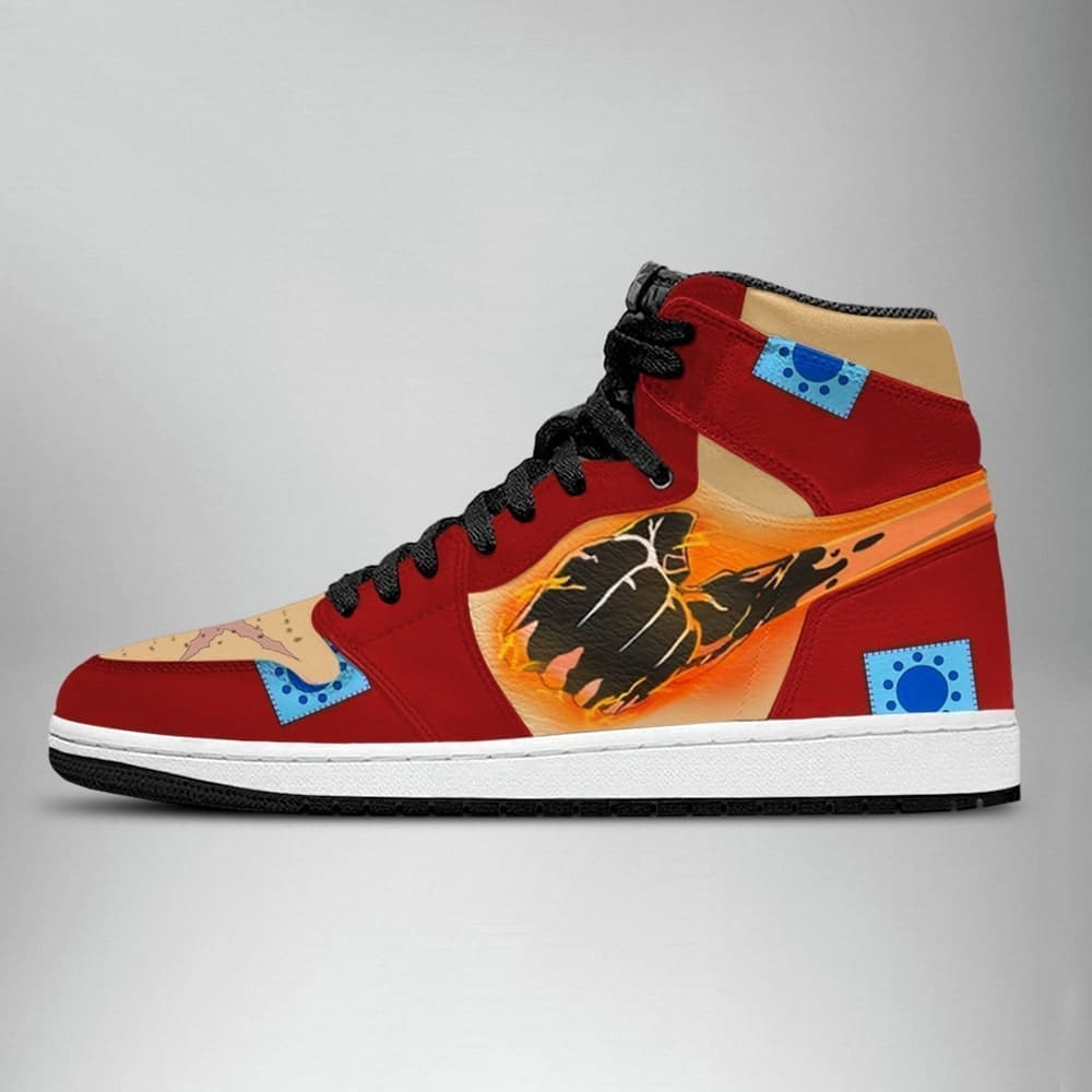 Luffy One Piece Air Jordan 1 High Top Shoes SMLOPA3