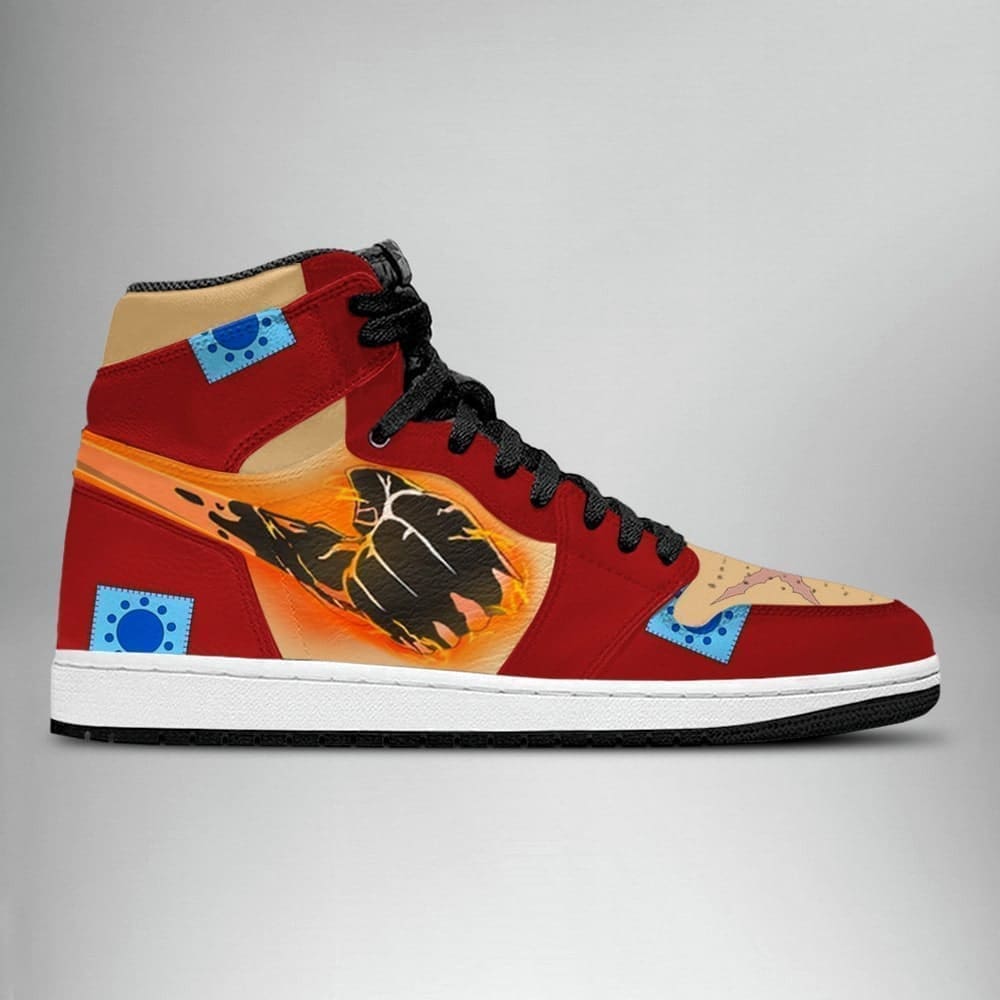 Luffy One Piece Air Jordan 1 High Top Shoes SMLOPA3
