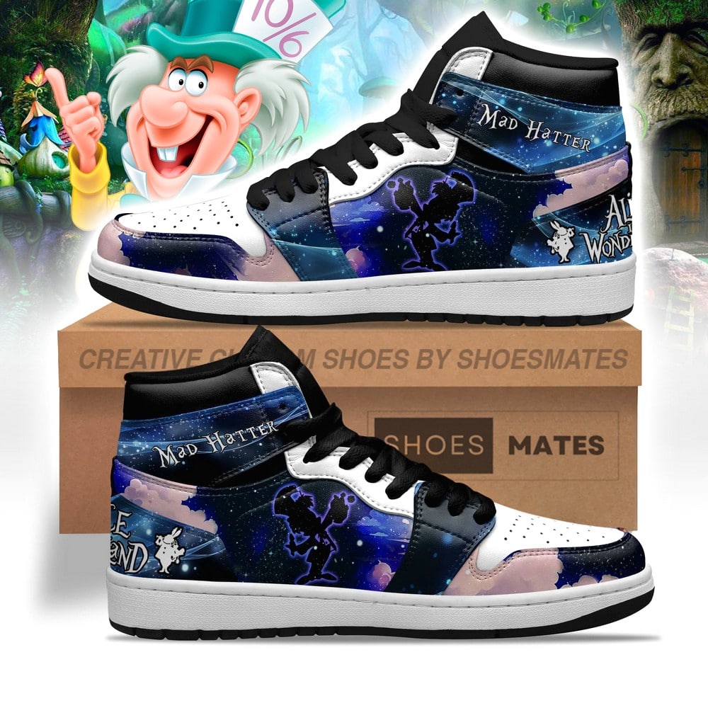 Mad Hatter AJ1 High Top Shoes