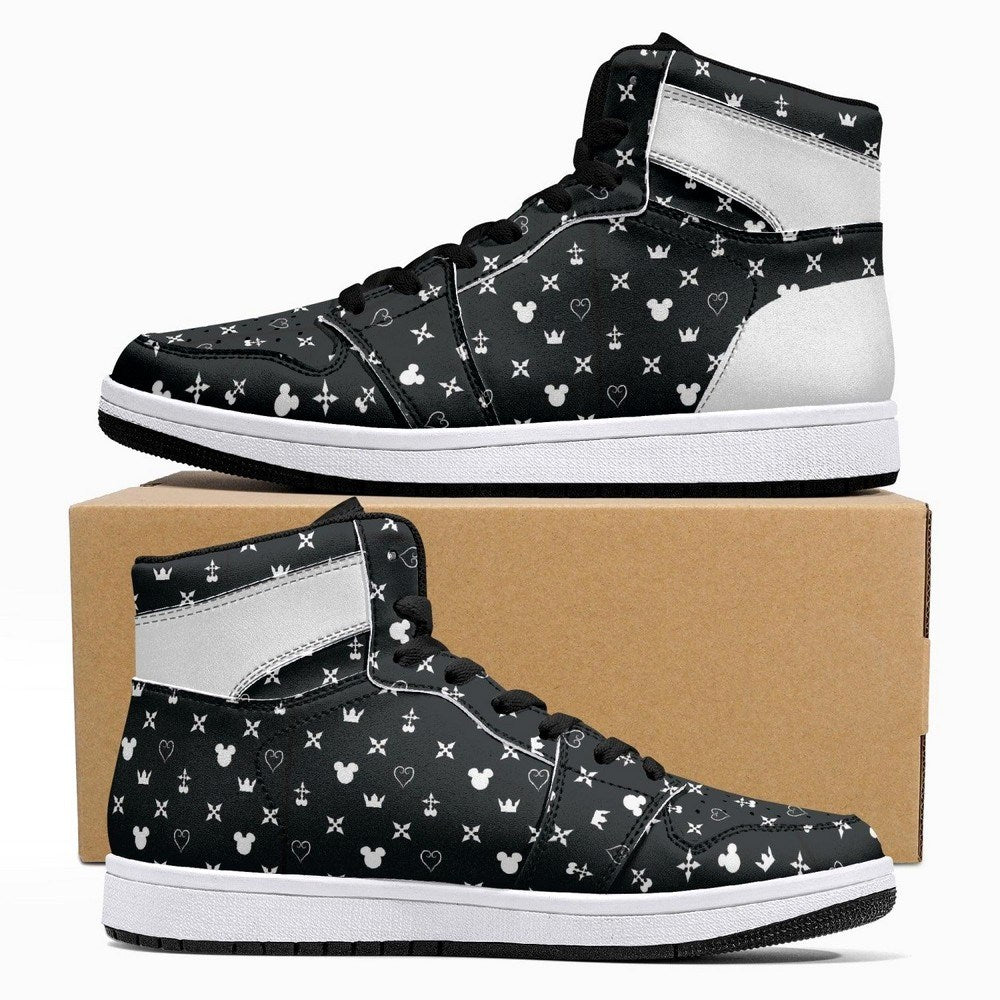Magical Pattern Kingdom Hearts JD1 High Top Shoes