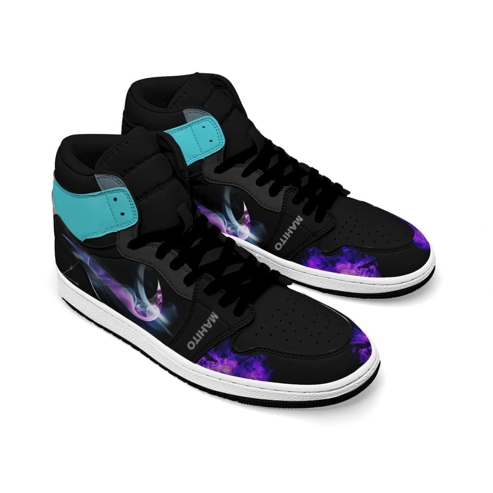 Tap into Darkness with Mahito Air Jordan 1 High Top Shoes
