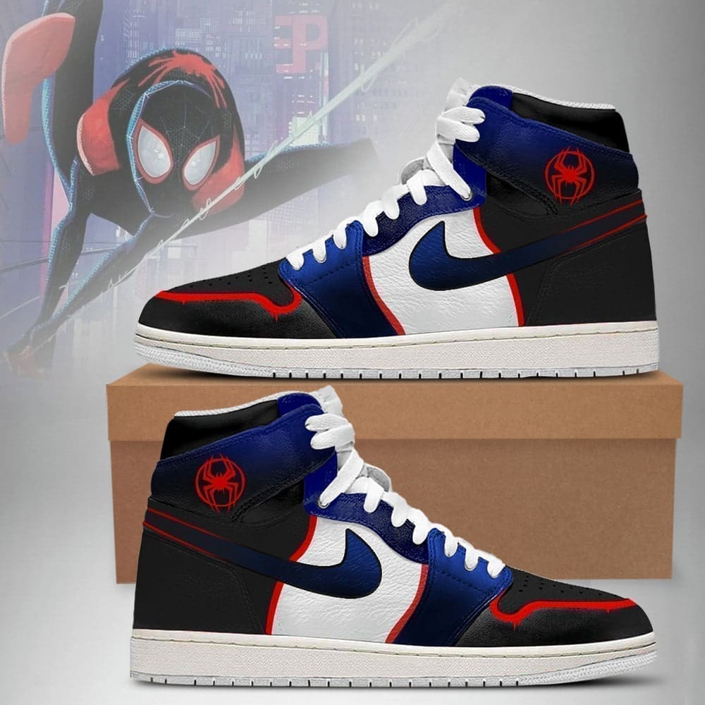 Spider-Man Miles Morales Air Jordan 1 High Top Shoes