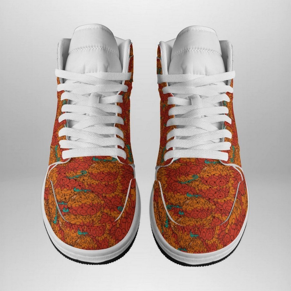 Mera Mera No Mi Pattern One Piece AJ1 Shoes