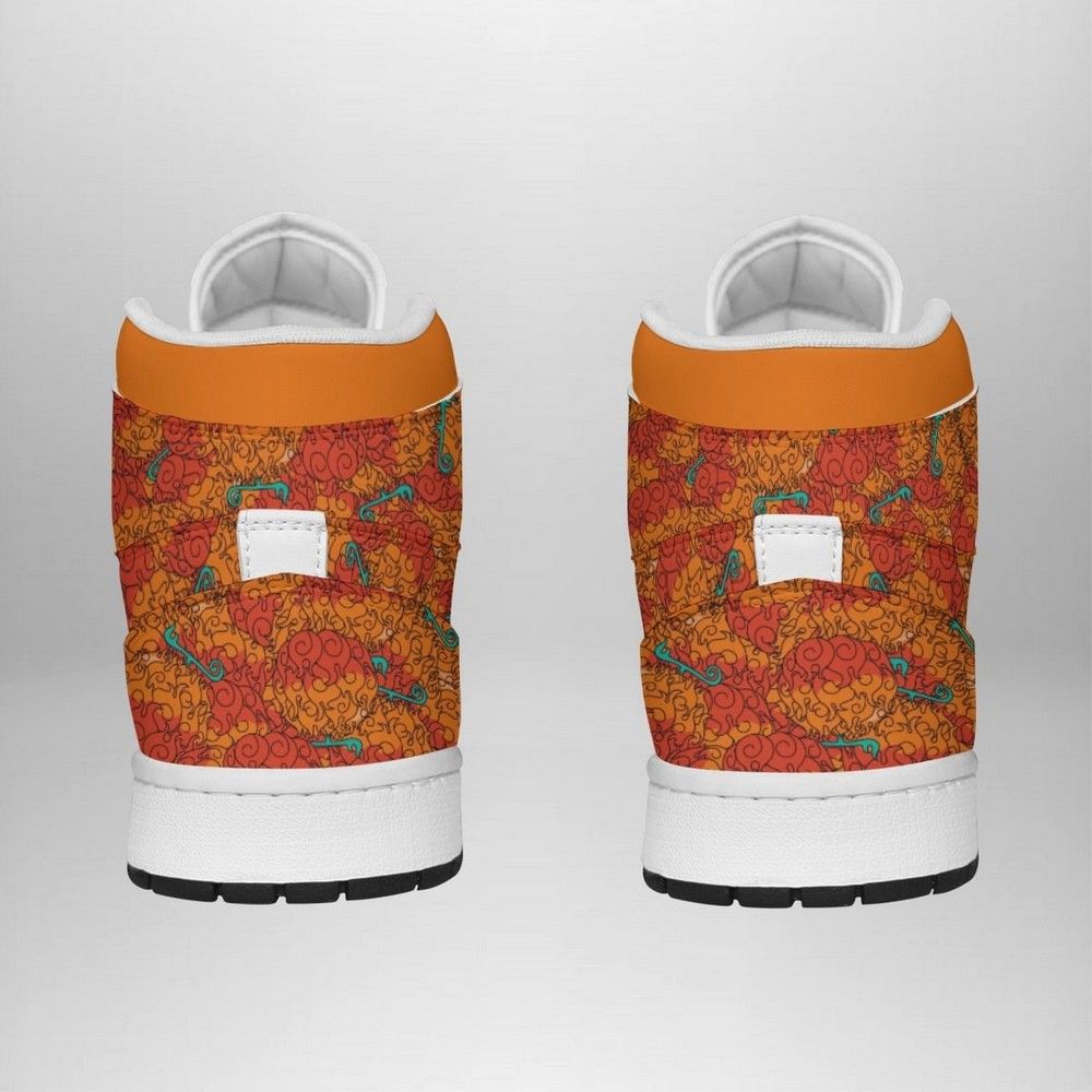 Mera Mera No Mi Pattern One Piece AJ1 Shoes
