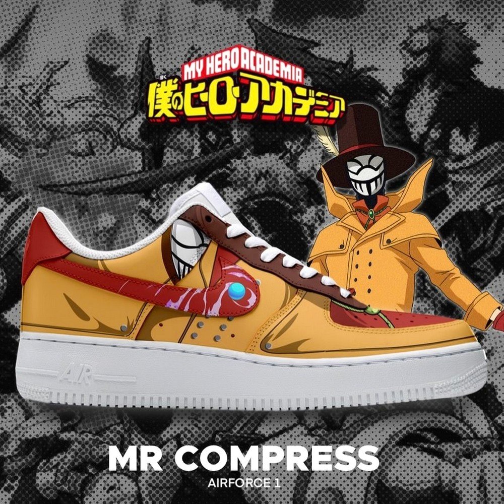 Mr. Compress My Hero Academia AF1 Shoes