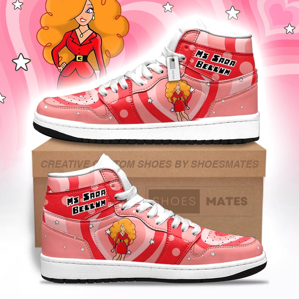 Ms. Sara Bellum The Powerpuff Girls AJ1 High Top Shoes