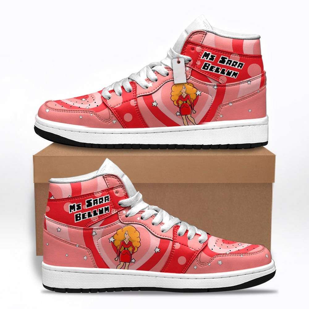 Ms. Sara Bellum The Powerpuff Girls AJ1 High Top Shoes