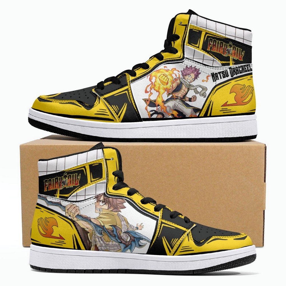 Natsu Dragneel Fairy Tail JD1 High Top Shoes