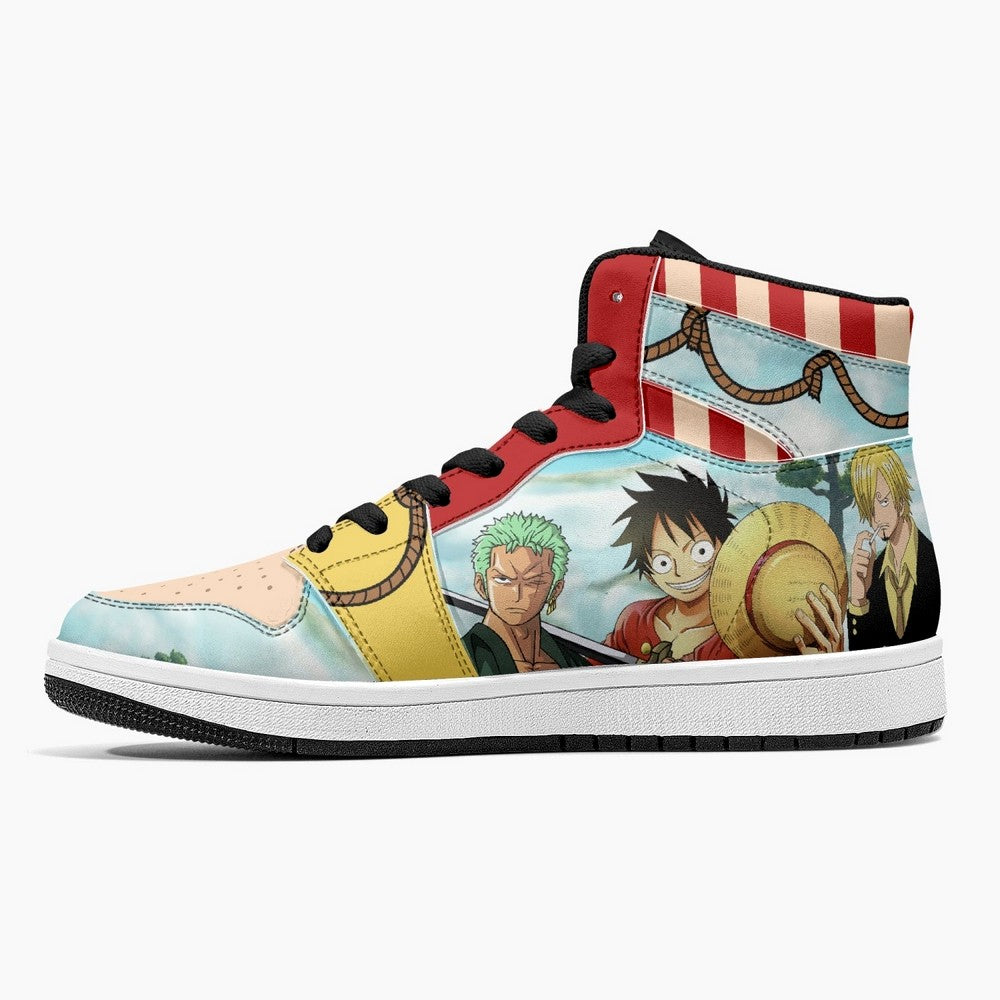 One Piece Characters JD1 High Top Shoes