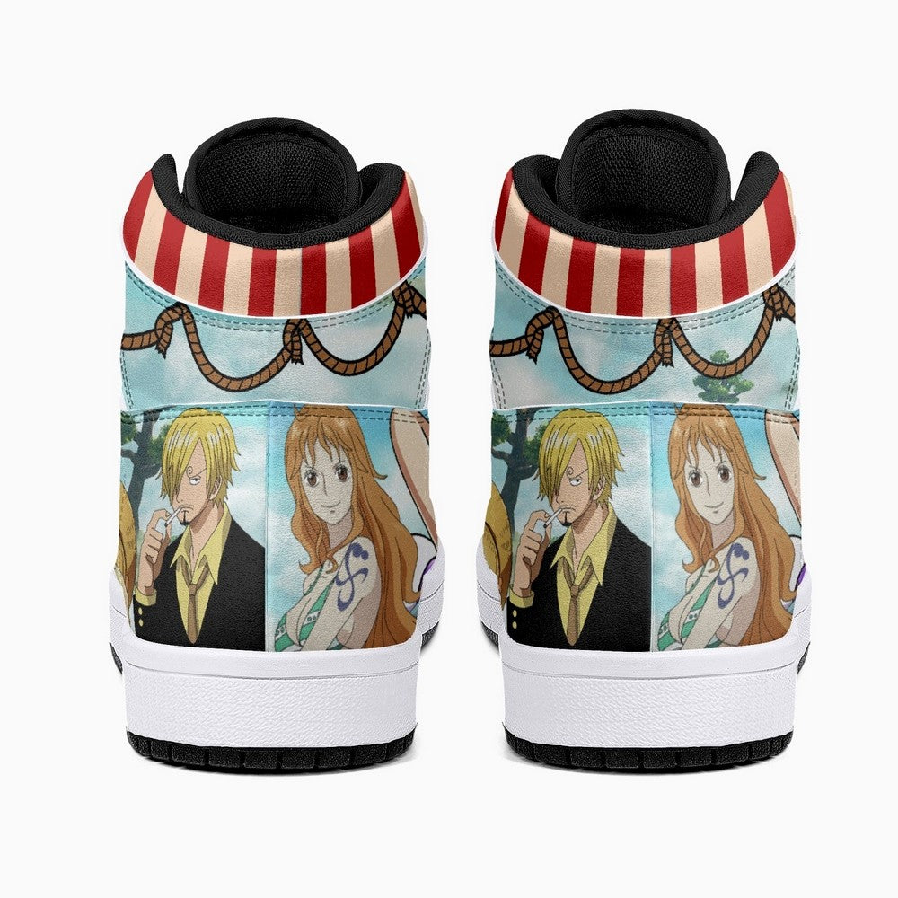 One Piece Characters JD1 High Top Shoes