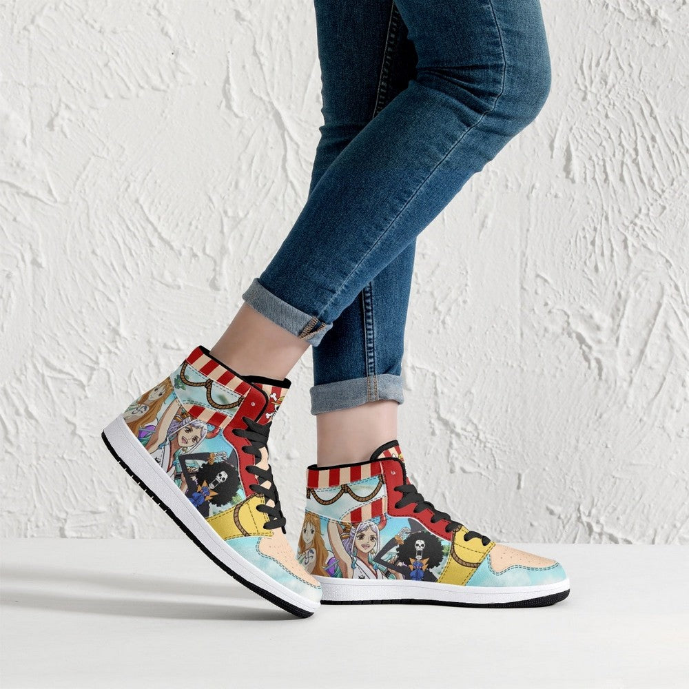 One Piece Characters JD1 High Top Shoes