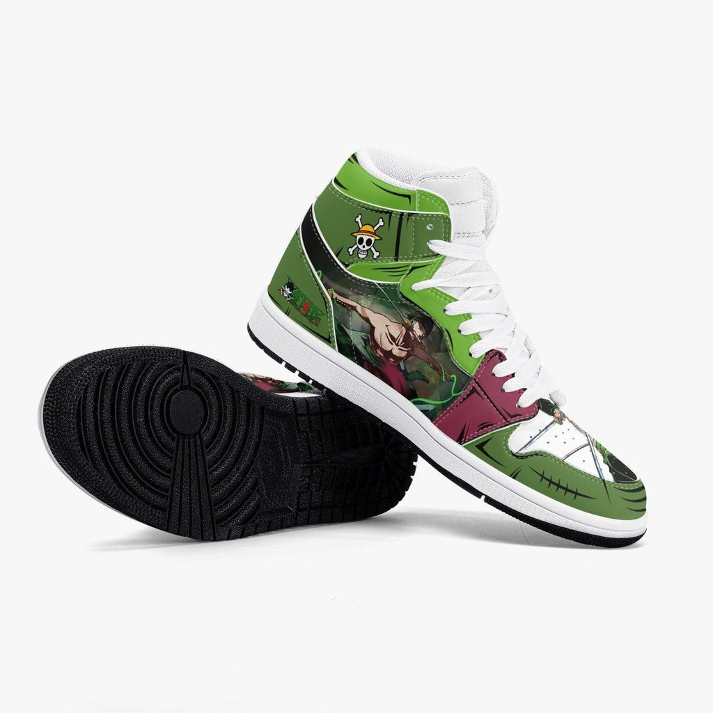 One Piece Roronoa Zoro Santoryu Three Swords AJ1 High Top Shoes