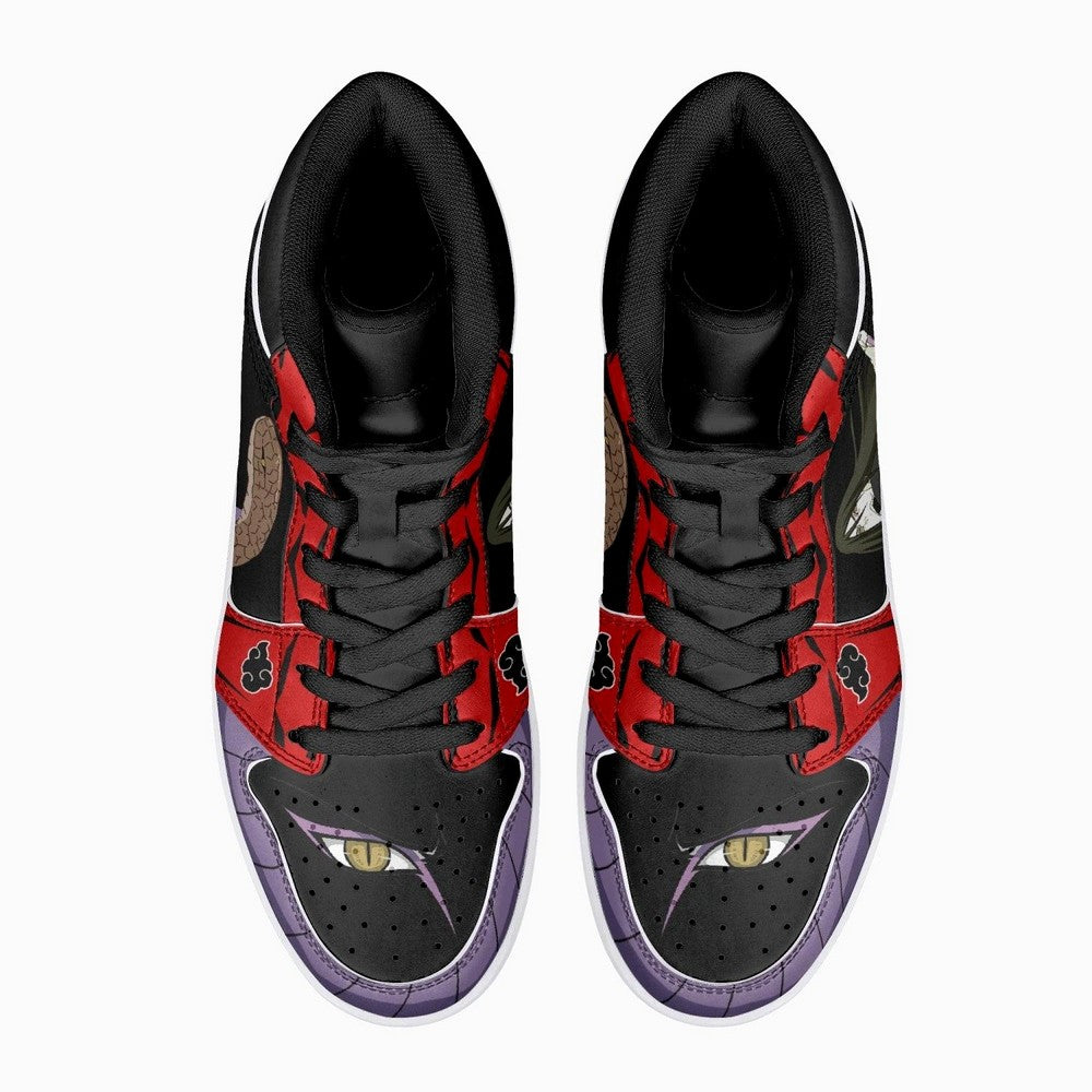 Orochimaru Red Cloud Ninja JD1 High Top Shoes