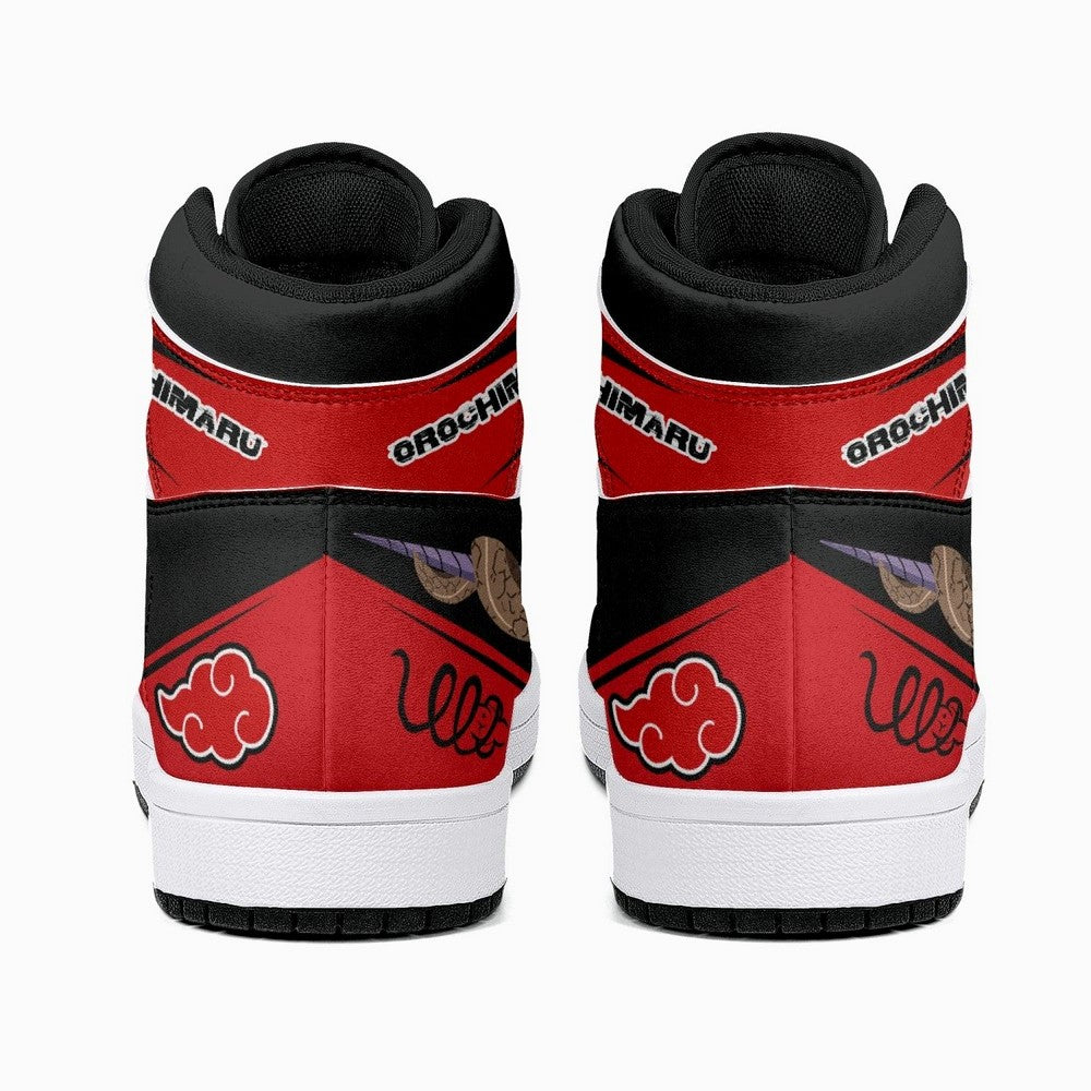 Orochimaru Red Cloud Ninja JD1 High Top Shoes