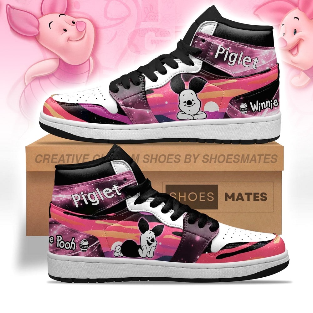 Piglet Winnie Pooh AJ1 High Top Shoes