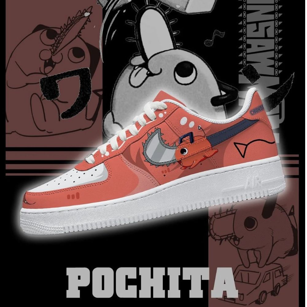 Pochita Version 2 Chainsaw Man AF1 Shoes