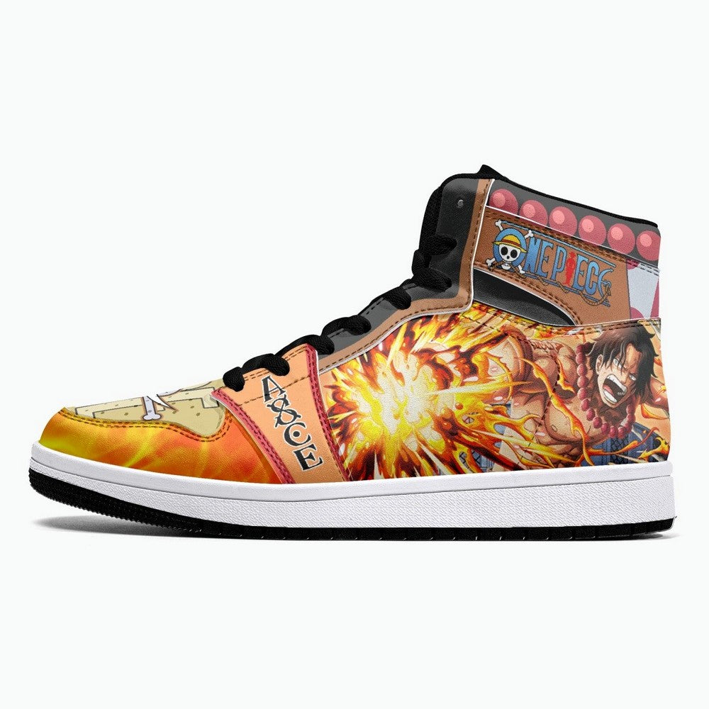 Portgas D. Ace One Piece JD1 High Top Shoes