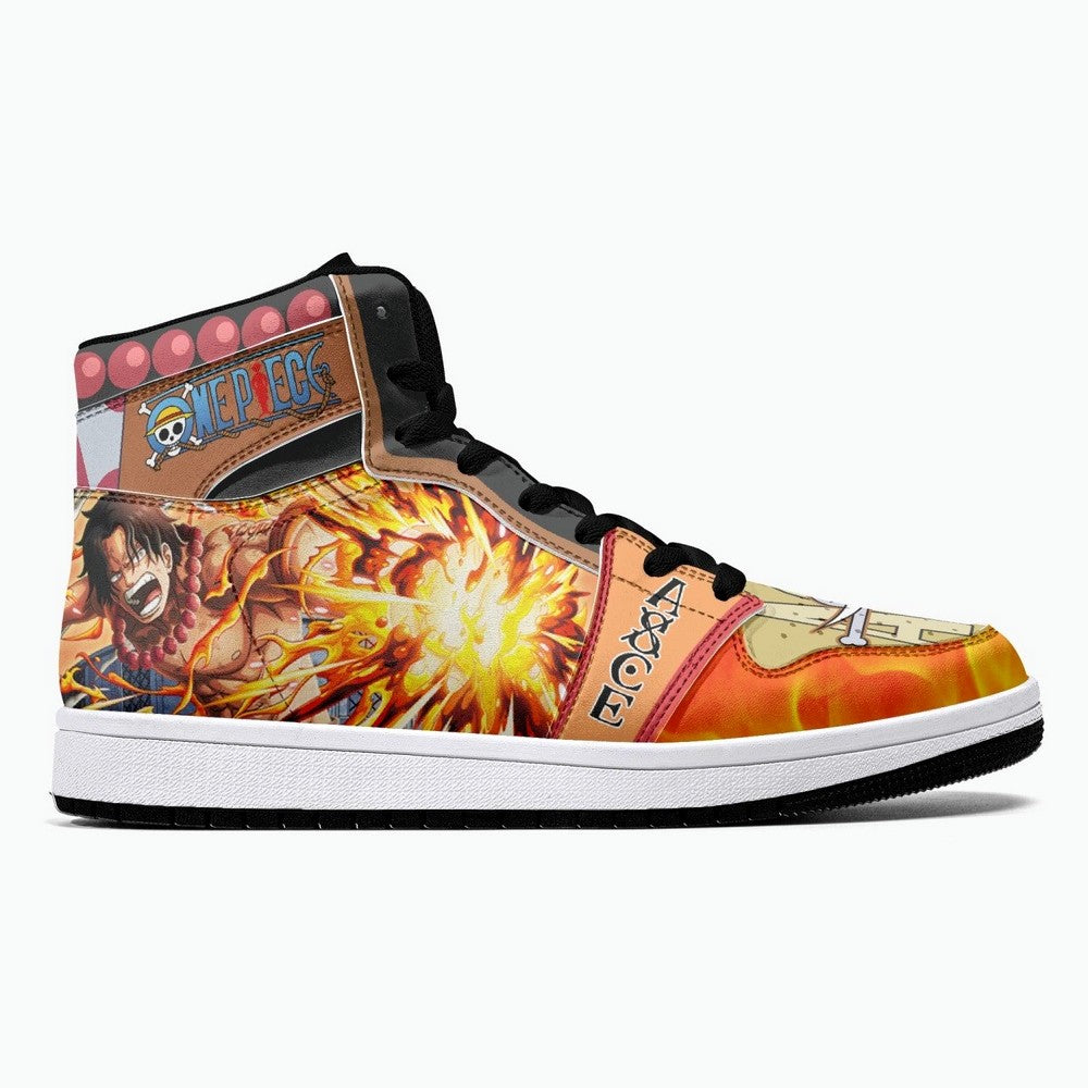 Portgas D. Ace One Piece JD1 High Top Shoes