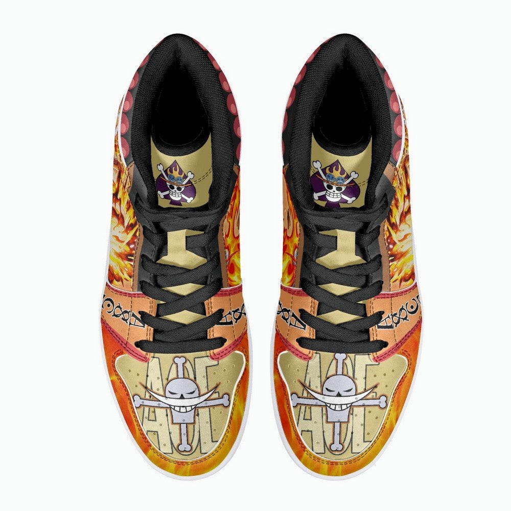 Portgas D. Ace One Piece JD1 High Top Shoes