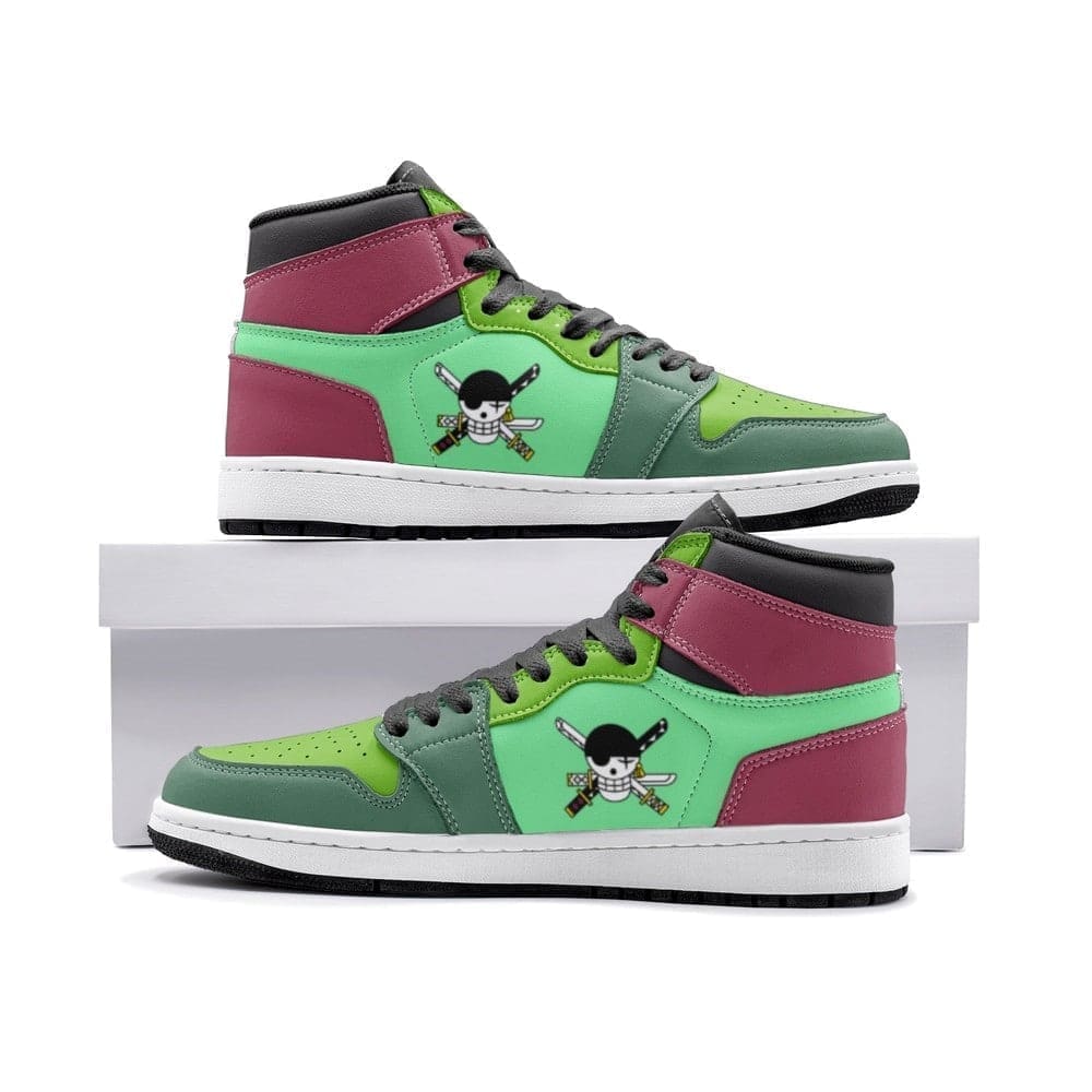 Roronoa Zoro Air Jordan 1 High Top Shoes SMZRAJ1
