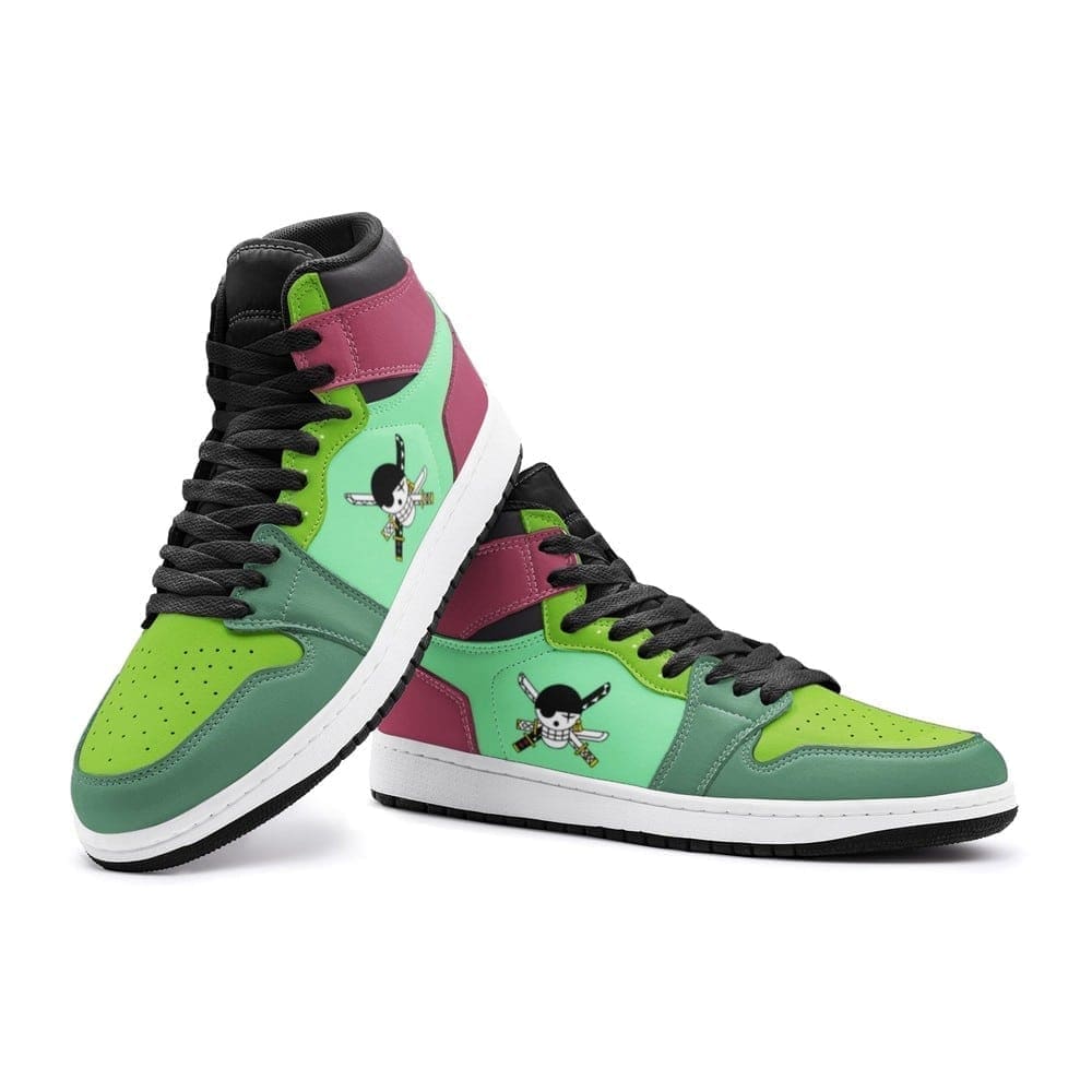 Roronoa Zoro Air Jordan 1 High Top Shoes SMZRAJ1