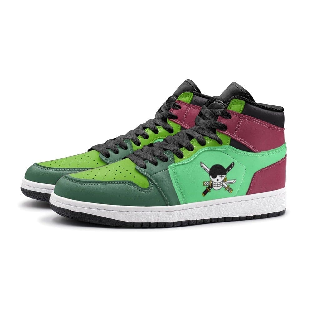Roronoa Zoro Air Jordan 1 High Top Shoes SMZRAJ1