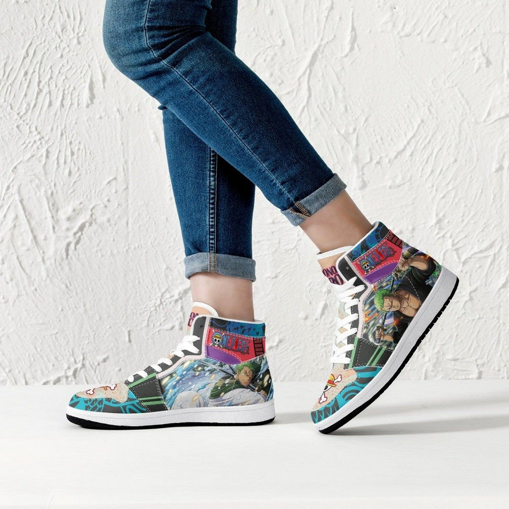 Roronoa Zoro Wano One Piece JD1 High Top Shoes