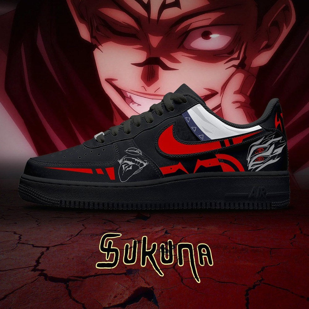 Ryomen Sukuna Cursed Technique Jujutsu Kaisen Low Top Shoes