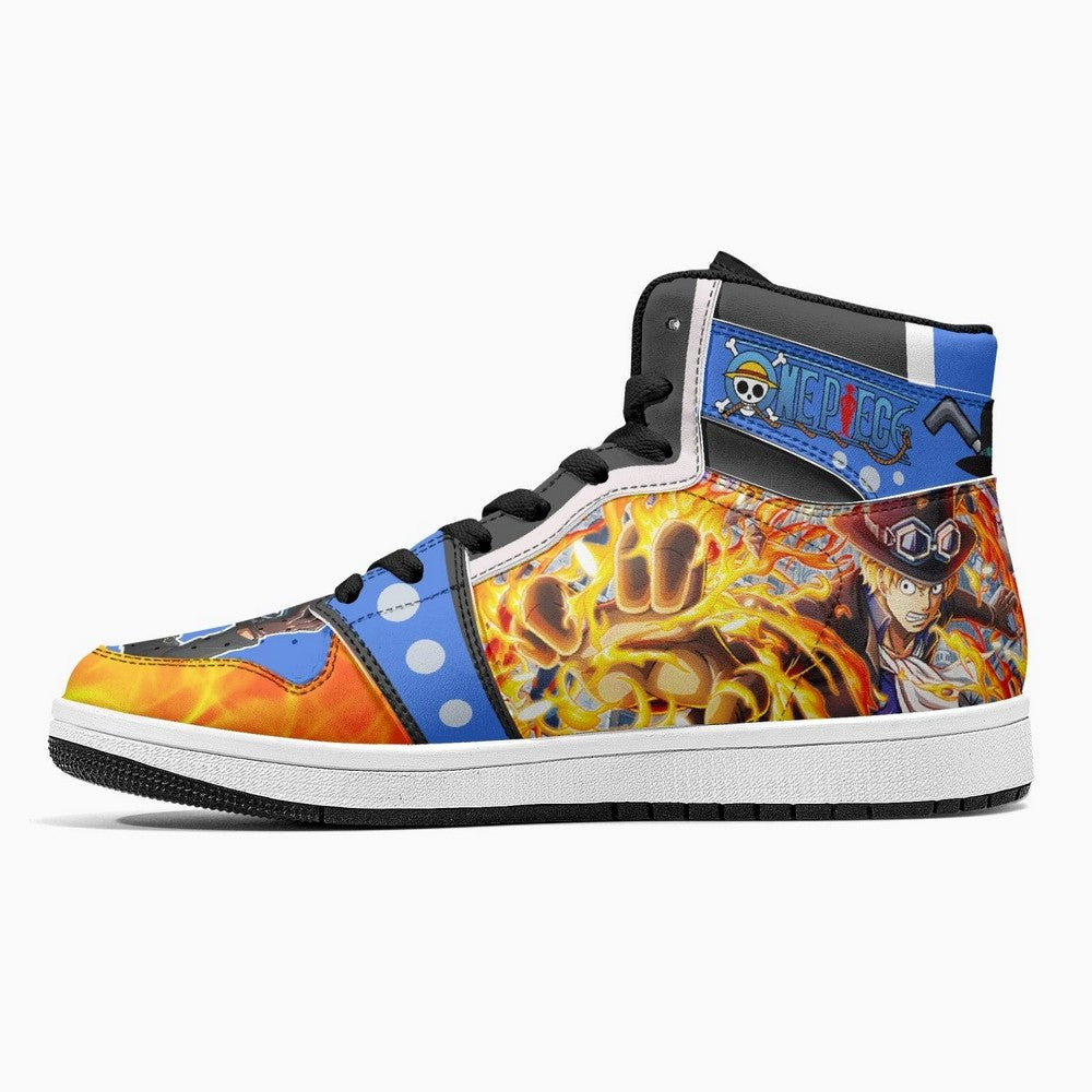 Sabo Fire Fist One Piece JD1 High Top Shoes