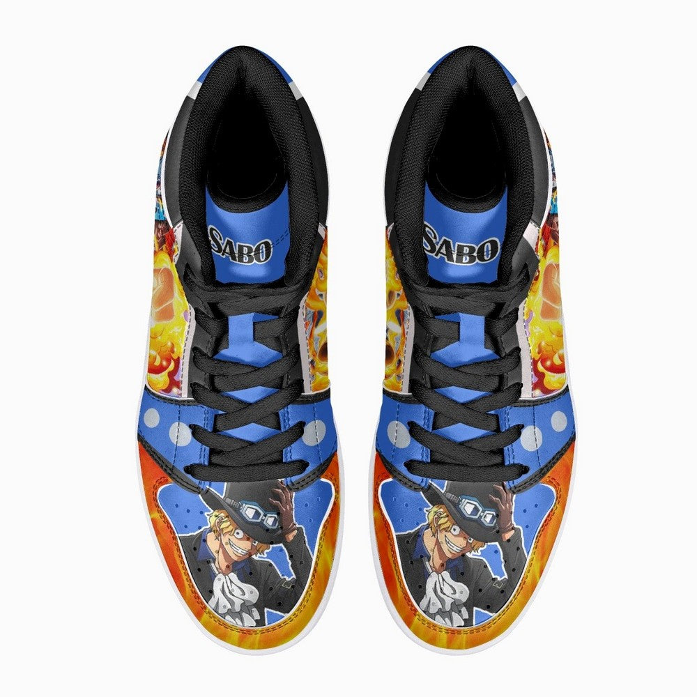 Sabo Fire Fist One Piece JD1 High Top Shoes