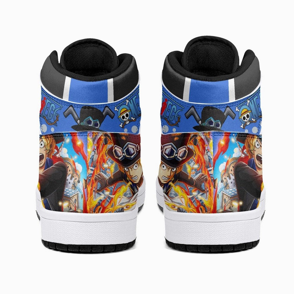 Sabo Fire Fist One Piece JD1 High Top Shoes