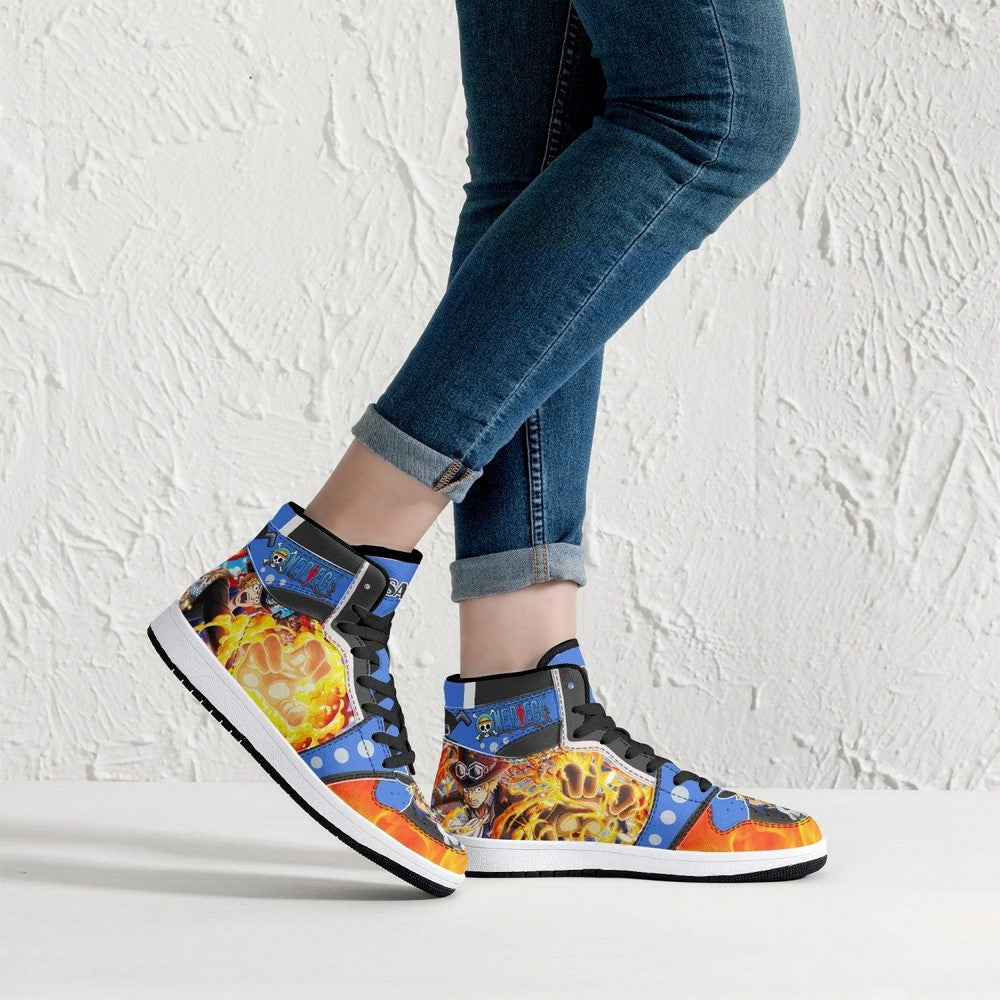 Sabo Fire Fist One Piece JD1 High Top Shoes